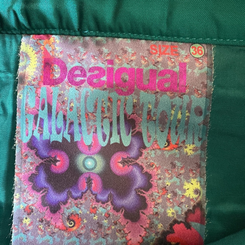 Desigual Skirt, peacock and floral patchwork - Picture 6 of 6